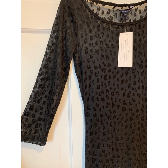 FC "Mini Simba Devore" black leopard print dress - Picture 5 of 6